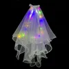 Led Knippert Kleurrijke Bruiloft Verjaardagsfeestje Nieuwjaar Fairy Glow Veil 2021 Explosies Warme Lamp Foto Props Bruidssluier Rave speelgoed