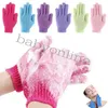 Partihandel Badduschtvättduk Duschskrubber Back Scruby Exfoliating Body Massage Sponge Bath Gloves Fuktande spa -hudduk FY7324