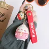 Molang lapin porte-clés dessin animé mignon belle Molang lapin voiture porte-clés femmes sac pendentif porte-clés cadeaux étudiant amoureux charme cadeau Y7743752