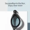 Copozz Professional HD Gafas de natación Doble anti-niebla regulable Gafas de natación Silicona Gafas de gafas para hombres 210305
