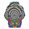 KYKU Merk Dizziness Sweatshirts Mannen Psychedelic Hoody Anime Hypnose Sweatshirt Gedrukt Kleurrijke 3D Gedrukt Hooded Casual H0909