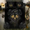 Fanaijia Sugar Skull Bedding Sets Queen Size 3D Skull Dekbedovertrek Set Bed Bedline Twin Sets Home Linen 210615