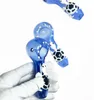 High Quality Glass Hand Pipe 4inch Thick Smoking Spoon Pipes Oil Burner Hand Blown Tobacco Pyrex Bowl Bong