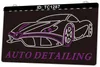 TC1287 Auto Detailing Car Light Sign Incisione 3D a doppio colore