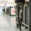 Frauen Workout Casual Military Camouflage Cargo Jeans Hosen Denim Overalls Damen Gerade Multi-Pocket-Hose Pantalon Femme 210915