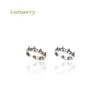 Bagues de grappe Leouerry 925 bague en argent Sterling couronne princesse queue femmes fiançailles ouverture bijoux cadeau