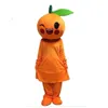 Halloween Cute Pomarańczowy Maskotki Kostium Najwyższej Jakości Kreskówki Owoce Anime tematu Postać Dorośli Rozmiar Boże Narodzenie Urodziny Party Outfit