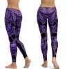 Lifi Ornamental Skull Leggings Women Yoga Pants Gym Leggings Fitness Sports Wear Elastic Tight Yoga Leggings 201014