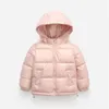 아래로 코트 겨울 키즈 코트 어린이 소년 재킷 패션 두꺼운 따뜻한 여자 후드 스노우 슈트 하이틴 러브 오버코트 파카 3-10T