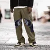 Mens Printing Harem Pants Fashion Trendy Casual Hip Hop Drawstring Loose Sports Trousers Designer Autumn High Quality Male Straight Sweatpants