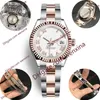 08 Qualità Deluxe 26mm Oro rosa 2813 Orologi meccanici automatici Orologio da donna completo Orologio da polso in acciaio inossidabile impermeabile per coppie204p