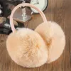 Russian Winter 100% Natural Rex Rabbit Fur Earmuff Men Women Warm Fashion Earflap Plush y Ear Warm Muffs7248529