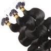 Body Wave Micro Loop Human Hair Extensions Color Natural Remy Brazilian può essere tinto per le donne