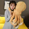 Creative Lifelike Octopus Plush Toys Sea Animal Stuffed Dolls Pillow Back Cushion Children Kids Birthday Gifts Po Prop 210728