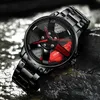 Meibo Mode Sport Mäns Klocka 2021 Ny Rostfritt Stål Kvarts Armbandsur för Man Male Cool Clock Gift Black Reloj Hombre G1022