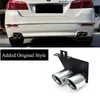 L & R 304 Stainless Steel Exhaust Muffler Tail Pipe For BMW 5 Series F10 F18 523 525 To Modify M5 Rear Bumper Tips