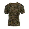 Ny taktisk militär kamouflage T-shirt Män Andas Snabbtork US Army Combat t-shirt Outwear O-Neck t-shirt
