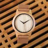 Wristwatches 2021 Fashion Luxury Men's Women's Bamboo Wood Watch Quartz Genuine Leather Arrival Reloj De Pulsera