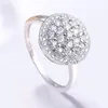 Cluster Ringe AIYANISHI 925 Sterling Silber Edlen Schmuck Trendy Verlobung Bague Schmuck Für Frauen Hochzeit Versprechen Party Geschenke