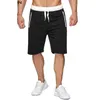 Summer Shorts Men Running Jogger Fitness Breathable Mens Gym Sports Workout Short Pants Male Solid Grey Black Blue 210806