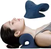 Accesorios Estiramiento de la columna cervical Gravedad Relajación muscular Tracción Cuello y hombro Almohada de masaje Aliviar la corrección del dolor