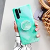 Casos de silicone para Huawei P40 P30 P20 Pro Mate 30 20 Honor20 V30Pro Nova Soft Magnetic Ring Capa traseira