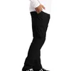 Męskie dżinsowe spusty spodni Wysokiej jakości swobodne spodnie Worka Zużycie Bezpieczeństwo walki 6 Kieszonkowe pełne mężczyzn Elastyczne pres