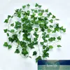 6/4/2 / 1pcs 240cm Hängande konstgjorda gröna bladkrans Ivy Vine Lövverk Fake Plants Party Bröllop Trädgård Heminredning Fabrikspris Expert Design Kvalitet Senaste Senaste