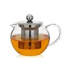 1Set nytt värmebeständigt glas Tea Potte Flower Tea Set Puer Kettle Coffee Tekanna med INFUSER 1PC 950ML TEAPOT + 2PCS CUP 257 S2