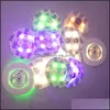 Other Festive Party Supplies Home & Gardenled For Glass Bong Base Led Light 7 Colors Matic Adjustment In Stock Over 100Pcs Drop Delivery 202