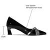 AllbiteFo Prawdziwe Prawdziwe Skórzane Kobiety Obcasy Sheepskin Wkładka High Heels Moda Casual Wedding Women Shoes Office High Heel Buty 210611