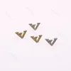 2 Färgkristallörhängen Letter Stud Classic Small Ear Studs Women Party Earrings Birthday Present With Box