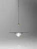 Enkelt modernt LED dekor taklampa Hemmatsal Hängsmycke Lampor Konstglas ljuskrona belysningsarmatur