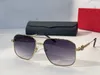 Solglasögon för män och kvinnor Sommarstil 0615 Anti-ultraviolett Retroplatta Metall Full Frame Fashion Eyeglasses Slumpmässig Box