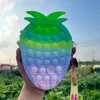 Neue süße Kreativitätstasche Regenbogen Macaron Einfache Dimple Anti-Stress-Zappelspielzeug Sensorische Blase Ananas Erdbeere