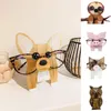 Smycken påsar väskor glas ram söt djur julklapp husdjur trärolglasögon display stativ wynn22