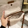 Designer- Women BagsFashion Shoulder Handbags High Quality chains phone Cross body temperament bag wallet Metallic totes