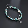 Vintage Shell Beads Starfish Turtle Anklets For Women Handmade Beaded Anklet Bracelets Foot Jewelry bracelet