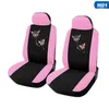 Capas de assento de carro 4/9 pcs / conjunto de tampa de tampa Universal Automóveis Interior apartamento de bordado estilo rosa roxo