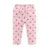 Mudkingdom Strawberry Girls Pajamas Set Lace Collar Long Sleeve Cotton Children PJS Outfit for Girl Sleepwear Kids Homewear 211130