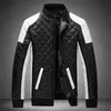 Chaquetas de cuero para hombre Casual de alta calidad Classic Motorcycle Bike Jacket Men Plus Abrigos gruesos Primavera / Otoño Chaqueta Hombre 211106