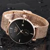 LIGE luxe femmes métal maille montre simplicité classique mode décontracté horloge à Quartz haute qualité femmes montres Relogio Feminino 210310
