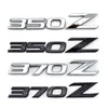 För Nissan 350Z ABS CHROME med Black Bakre Emblem Logo Badge Sticker Car Styling5755177