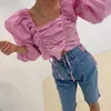 Wild Summer Fashion Vintage Plus Size High Waist Two Button Jeans Shorts Knee Length Pocket Mom Ripped Baggy Denim Pants 210610