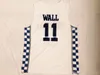 Barato personalizado # 11 John Wall Basqueteball Jerseys Kentucky Colégio Jersey White Costura Personalizar Qualquer Número Nome Homens Mulheres Juventude XS-5XL