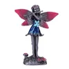 Metal Flower Fairy Sculpture Arte Estátuas Eletomas Liga Estátua Estátua Estatueta Figurine Jardim Ornament Home Decor