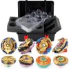 Beyblades Patlama Metal Fusion Altın 12 adet / takım Gyro Set Oyuncaklar Saklama Kutusu ve İki Yönlü Launcher Ile Çocuklar için X0528