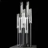 NewParty Decorations Arms Long Stemmed Modern Clear Acrylic Tube Hurricane Crystal Candle Holders Bröllopsbord Centerpieces RRA10520