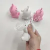 Easter Party Squeeze Toy for Kids Pink White Rabbit Children Stress Anxiety Relief Spit Bubbles Squeeze Toys Spring Birthday Favor1043063