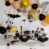 100 stks Serie Pompoen Ghost Boog Spider Ballonnen Kinderen Speelgoed Bat Globos Air Balls voor Halloween Party Decoration Y201006